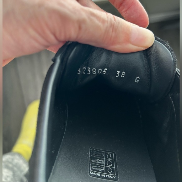 Gucci Black Suede Web Stripe Slip-On Sneakers Size 7.5 - Picture 8 of 15